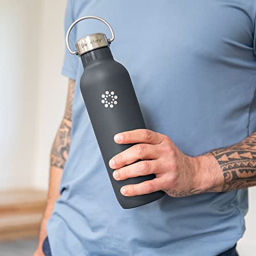 32oz Stainless Steel Sports Bottle with Straw Cap