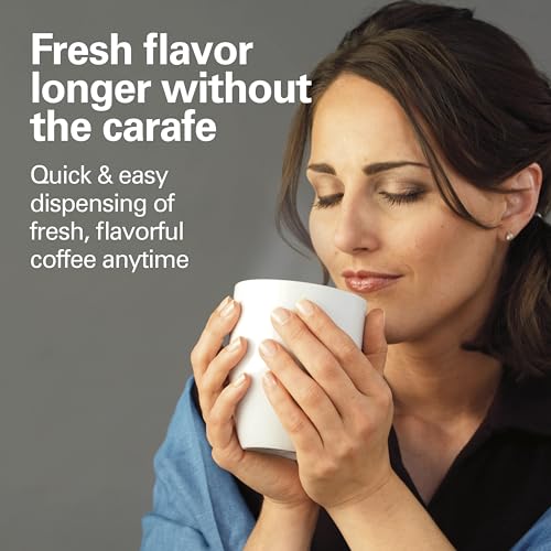 One Press Programmable Dispensing 12 Cup Coffee Maker with Internal Coffee Pot