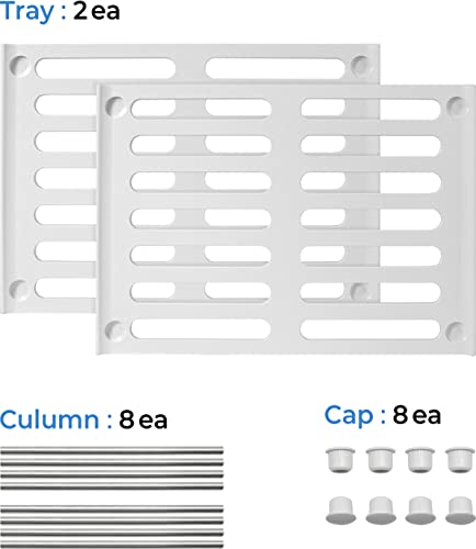 Stackable Kitchen Cabinet Organizer Set of 2 (2 Count)