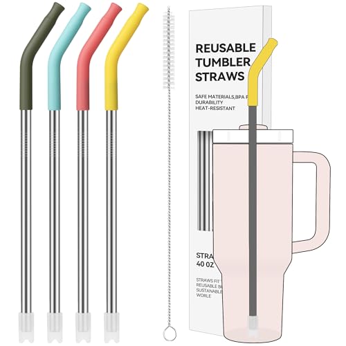 40 oz Straight Metal Straws for 40 oz Stanley Tumbler