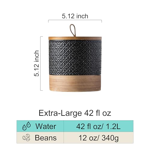 Ceramic Coffee Container Jars with Airtight Lid