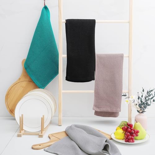 100% Cotton Waffle Weave Kitchen Dish Towels 24 (24 Count)