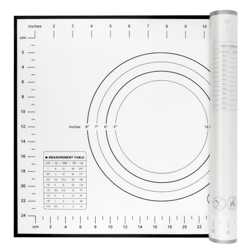 silicone pastry non stick baking mat with measurement fondant mat with three sizes for silicone baking mat