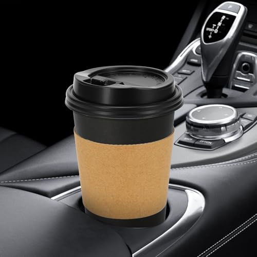 500 Pack 16 oz Disposable Coffee Cups With Lids and Sleeves (500 Count)