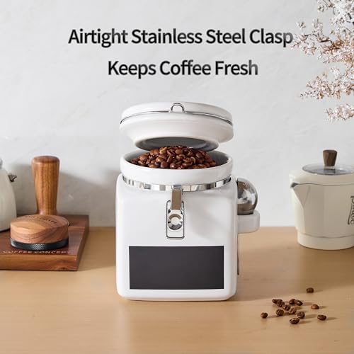 Ceramic Coffee Canister with Airtight Lid and Scoop (78 fluid ounce(s))