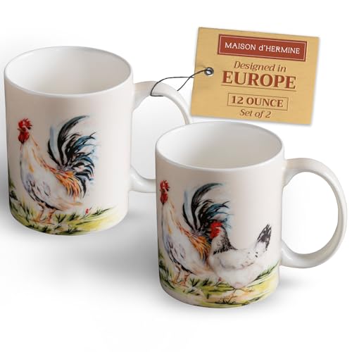 Coffee Mug with Handles Tea Cups (2 Count)