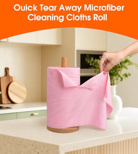 Microfiber Cleaning Cloth Roll (100 Count)