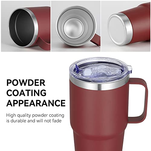 20 oz Insulated Travel Coffee Mugs Set of 6 (6 Count)