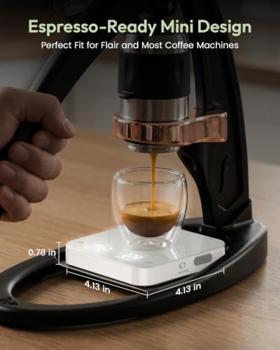 S2 Espresso Coffee Scale with Timer 0.1g Precision Shot Scale