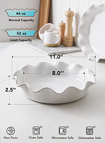 Ceramic Pie Pans for Baking (2 Count)