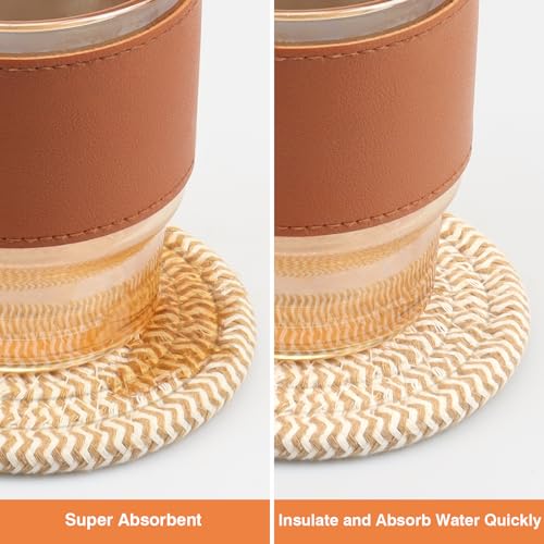 4.8" Drink Cotton Coasters Set of 2 (2 Count)