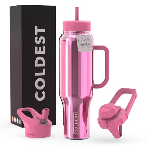 Coldest Tumbler with Handle and Straw