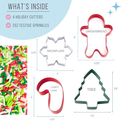 Cookie Cutters with Sprinkle Mix & Candy Eyeballs