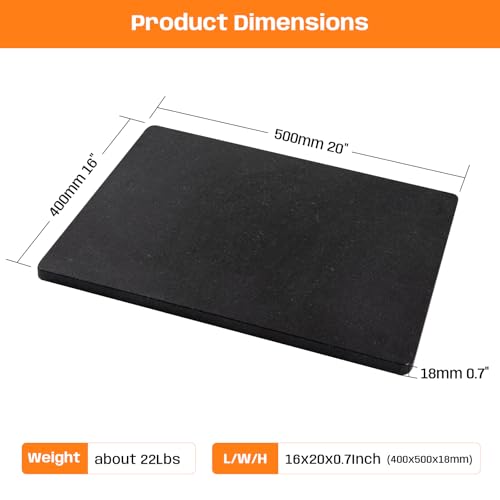 Granite Cutting Board 16x20 Inch Large Stone Cutting Board