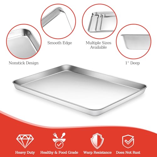 Baking Sheet with Silicone Baking Mat Set