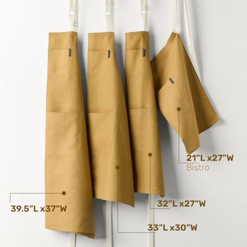 100% Pure Linen Kitchen Apron