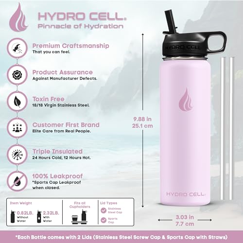 Stainless Steel Insulated Water Bottle with Straw