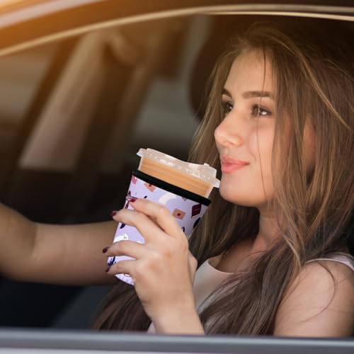 Reusable Insulated Neoprene Iced Coffee Cup Sleeve (3 Count)