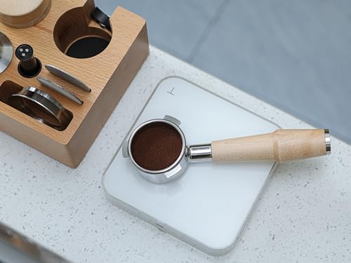 Bottomless Portafilter 54mm Breville Compatible Maple Handle