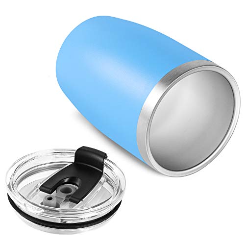 Stainless Steel 12 oz Tumblers bulk Vacuum Insulated Double Wall Travel Tumbler with Lid and Straw Reusable Tumbler (6 Count)