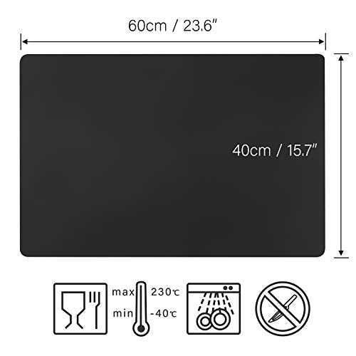 Black Extra Large Silicone Mat