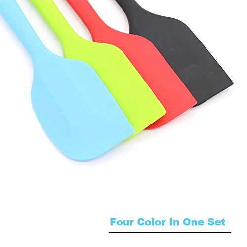 4 Piece Silicone Spatula Set with Stainless Steel Core (4 Count)