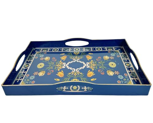 Boho Blue Decorative Tray