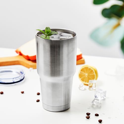 30oz Insulated Tumbler With Lids and Straws (12 Count)