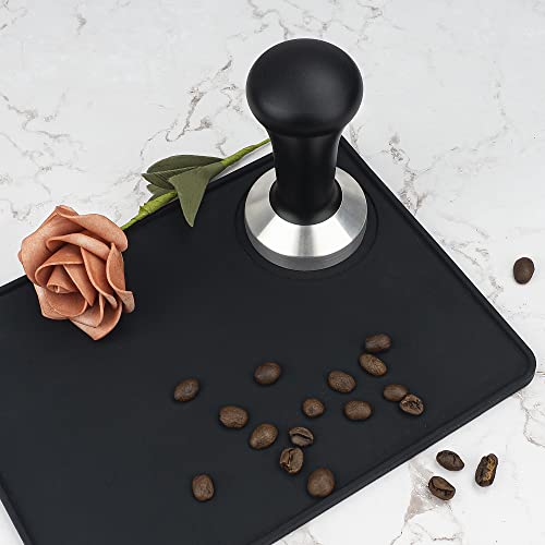 51mm Coffee Hand Tamper 304 Stainless Steel Base Professional Espresso Press for Portafilter Coffee Machine Barista Tool