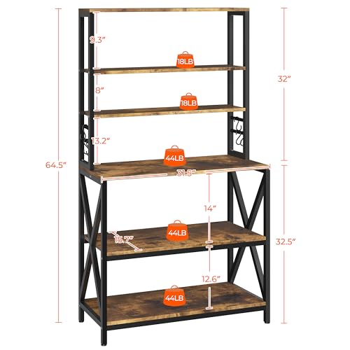6 Tier Bakers Rack