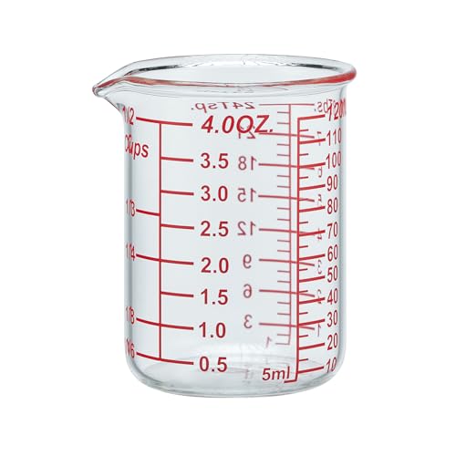4 oz 120 ml Glass Measuring Cup with V