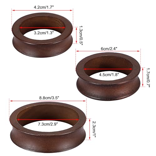 Pack of 12 Wooden Sphere Holder Display Stand for Crystal Sport Ball (12 Count)