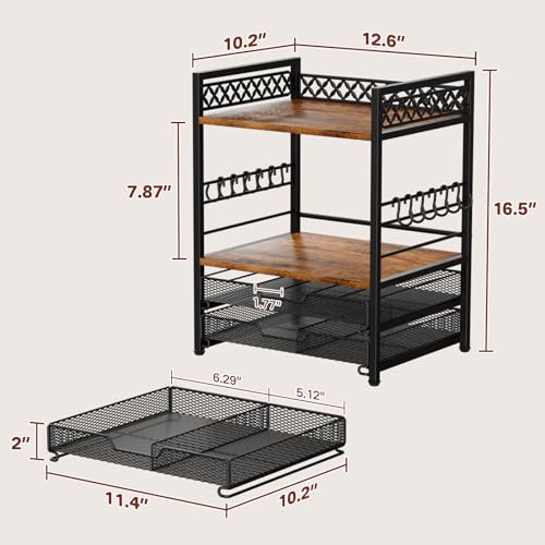 Coffee Bar Organizer Coffee Station K Cup Holder for Countertop