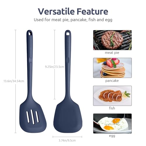 Silicone Turner Spatula Set of 2 (2 Count)