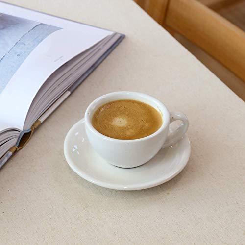 3 oz Espresso Cups with Saucers (4 Count)