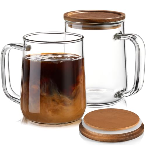 Glass Coffee Mugs (2 Count)