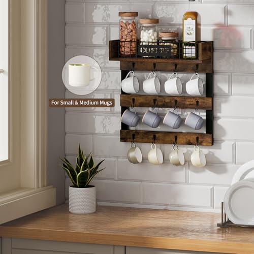 Coffee Cup Holder Wall Mounted