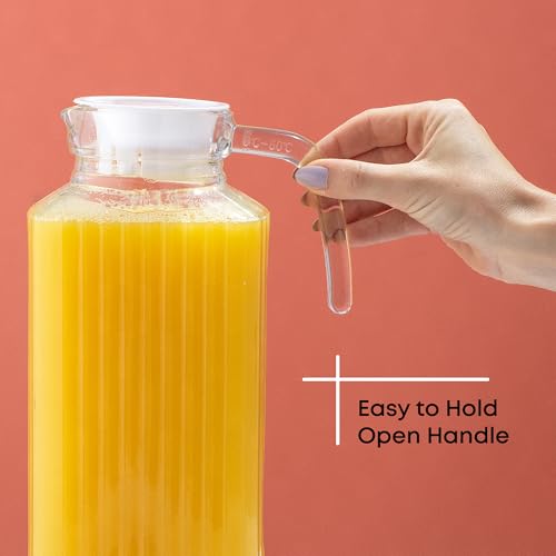 60oz Glass Pitcher with Lid