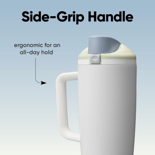 FreeSip Tumbler Stainless Steel Water Bottle 30 oz Iced Breeze