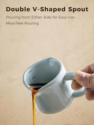 Espresso Cup Ceramic Espresso Shot Cup with Dual Spouts