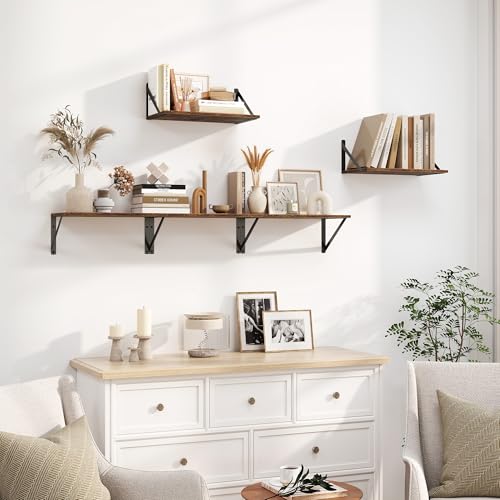 Deep Floating Shelves for Wall (2 Count)