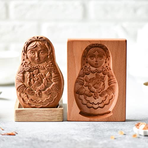 Wooden Springerle Cookie Molds for Baking