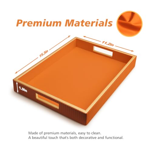 Leather Tray Desktop Storage Organizer