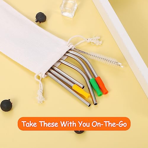 16 Pcs Short Metal Straw (16 Count)