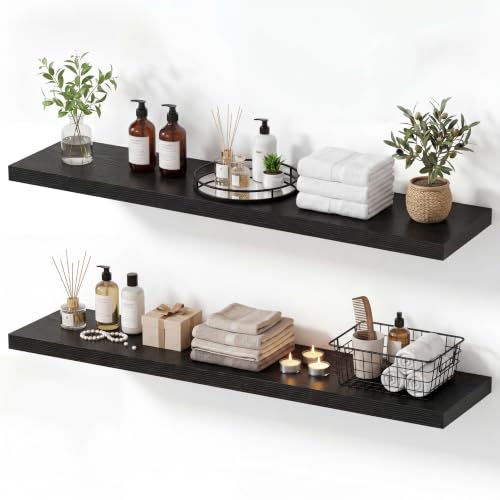 10 Inch Deep Floating Shelves 40” Set of 2 (2 Count)