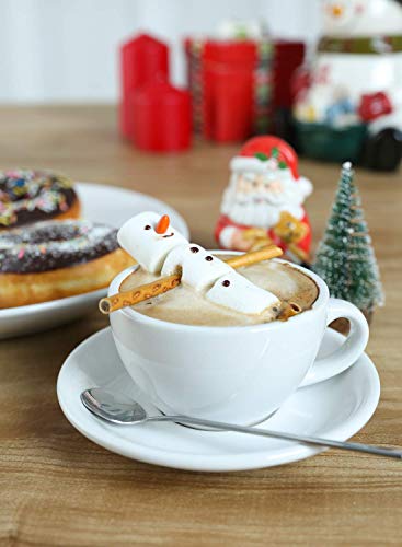 3 oz Espresso Cups with Saucers (4 Count)