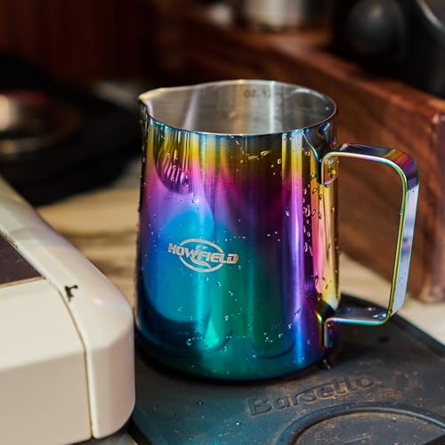 Milk Frothing Pitcher 12oz Stainless Steel for Cappuccino Latte Art