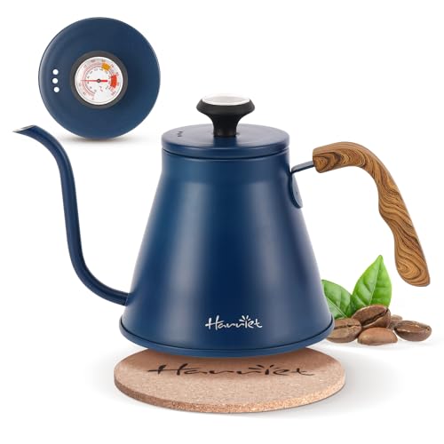 Gooseneck Kettle with Thermometer for Pour Over Coffee and Tea