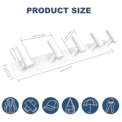 Hat and Coat Wall Mount Rack (2 Count)
