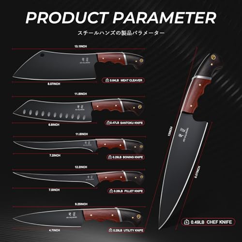 Kitchen Knife Set with Bag (6 Count)